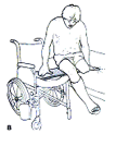 Lateral transfer with a sliding board