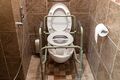 Example of a toilet frame (also known as a bedside commode)