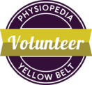 Yellow Physiopedia Badge