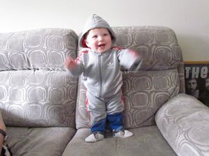 Very happy Nate following clubfoot treatment