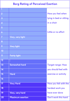 Borg Rating of Perceived Exertion