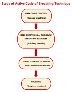 Figure 3. The active cycle of breathing technique.