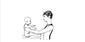 Sitting with external support